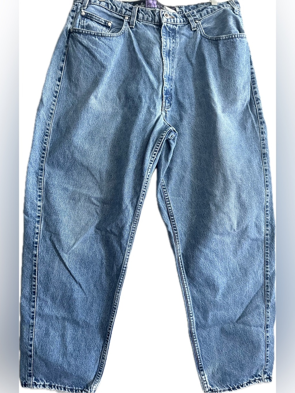 Vtg 90s Levis Silver Tab Baggy Fit Y2K Jeans Cotton Mens 36X41 Blue Denim
